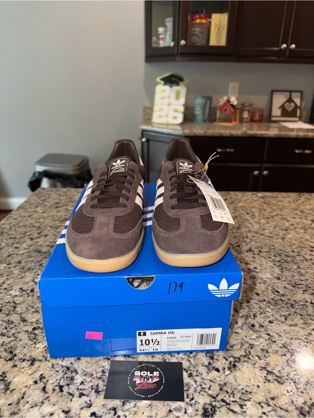 Size 10.5 Adidas Samba OG Brown SKU KJ5826 Brand New - Picture 4 of 12